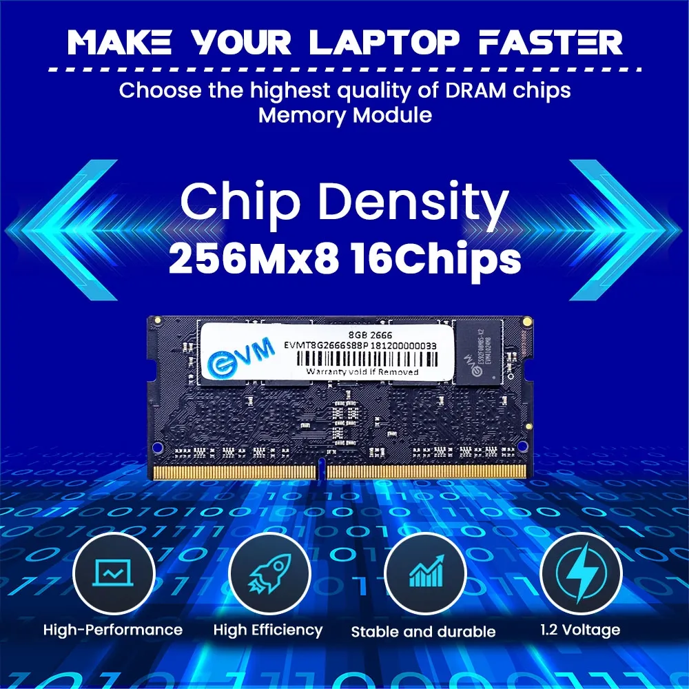 EVM Laptop Ram 8GB DDR4 2666Mhz view 3